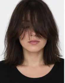 Refused example: hair covering the eyes
